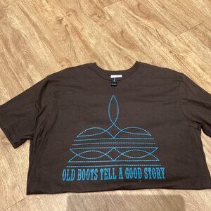 Brown Gildan Softstyle Short Sleeve Tee